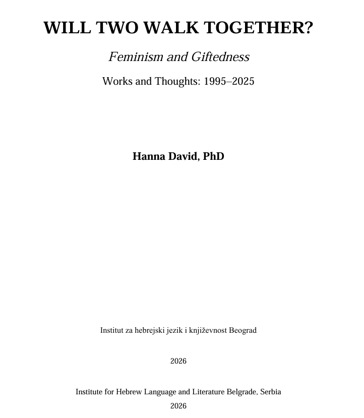 Naslovna slika: WILL TWO WALK TOGETHER?