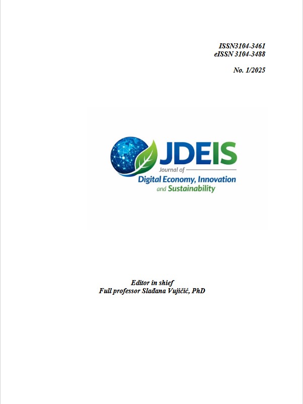 Journal of Digital Economy, Innovation and Sustainability naslovna slika